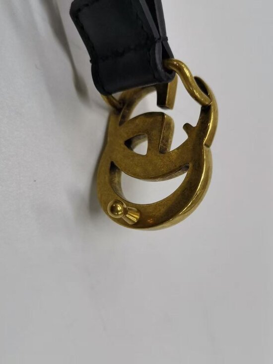 Gucci GG Logo Thin Belt Black 20mm Everyday Luxury main image 7